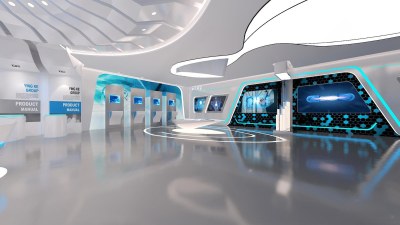 现代科技展厅3D模型下载